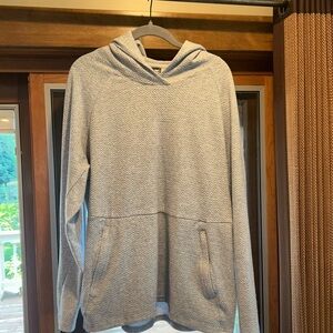Textured gray hoodie